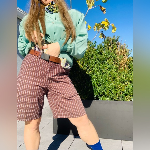 PERRY ELLIS Belt 2-Side Bonded Leather Rectangulat Plate Buckle Brown BLACK - Picture 4 of 15